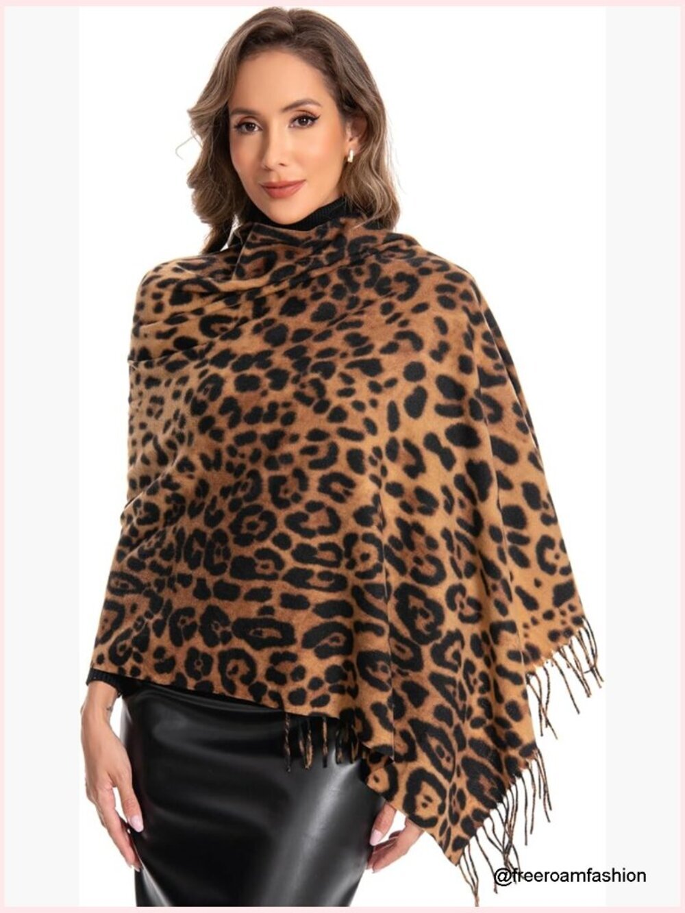Chunky Oversized Blanket Scarf Fringe Pashmina Winter Warm Wrap